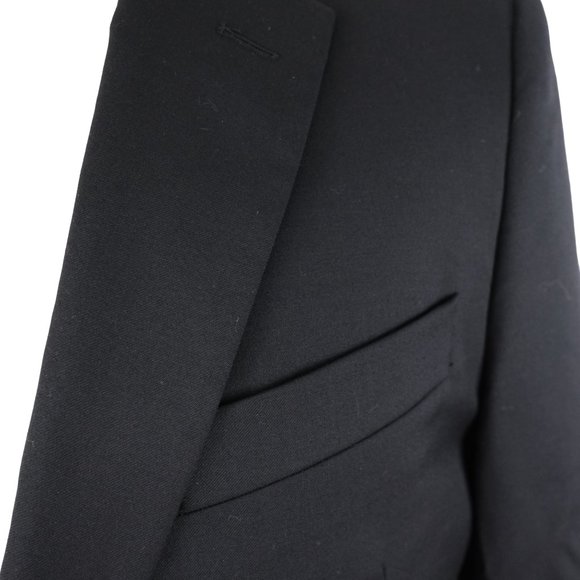 Brooks Brothers Fitzggerald Black Wool Suit Blazer 40L Estrado Trabaldo Togna - Picture 3 of 14